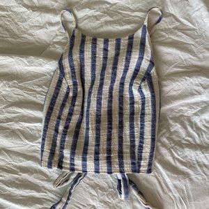 Openback Stripped Tank Top